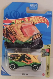 Hot Wheels Aero Pod Custom Dakar Rally Support Truck Dino Riders Series 2021-026 - Bild 1 von 6