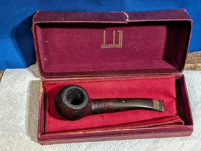Dunhill 410E Bent Apple Shell Briar con caja 1976 tubo  Foto 1 de 4