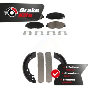 Front Rear Ceramic Brake Pads And Drum Shoes Kit For 1998-2002 Honda Accord - Picture 1 of 1