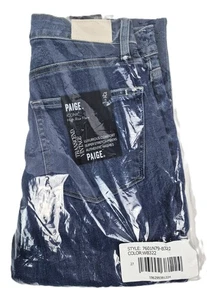 116 $ Paige kultige Damenjeans hoher Bund Schlag Schlag Denim Größe 27 – neu mit Etikett - Bild 1 von 10