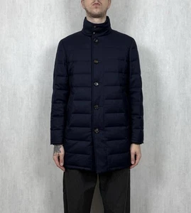 Moncler Vallier Giubbotto Men’s Down Navy Coat Jacket Size 3 - Picture 1 of 24