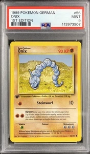 Onix 56/102 - Basis-Set - 1. Edition - PSA 9 - Pokémon - Picture 1 of 4