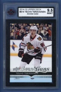 2014-15 UD #214 TEUVO TERAVAINEN (rc) Young Guns KSA 9.5 NGM Blackhawks RC     - Picture 1 of 2
