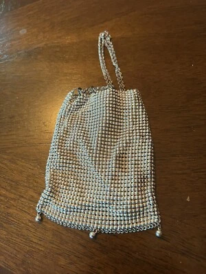Whiting Davis Mesh Purse Silvertone Hand Bag Art Deco Vintage Antique - Image 1 of 4