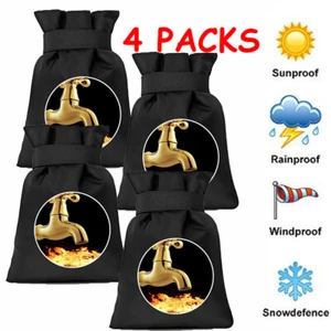 Outdoor Faucet Covers for Winter 4 Pcs Hose Bib Protector Spout Cover Insulated - Picture 1 of 15