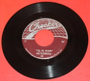 THE FLAMINGOS "I'll be Home" 1955 KILLER DOOWOP on WEB TOP CHECKER VG++ HEAR IT - Imagen 1 de 2