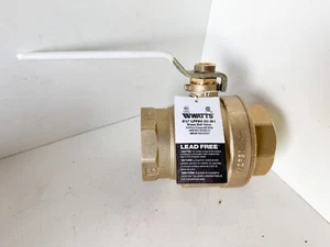 NEW WATTS 2-1/2” Brass Ball Valve, 125WSP LFFBV-3C M1 NPT EL07 - Picture 1 of 11
