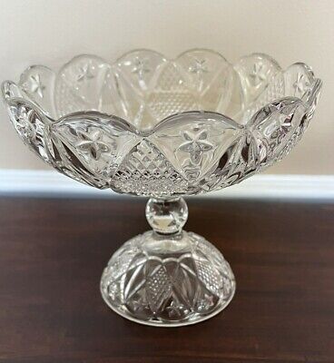 Antique EAPG Ohio Flint Glass Co #488 Diamond Compote Candy Dish Ca 1896 • 25.99€