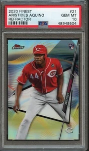 BB - 2020 Finest - Refractor - #21 - Aristides Aquino - PSA 10 - Picture 1 of 2