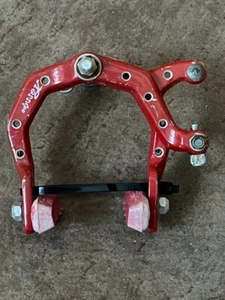 1985 Red ODYSSEY SYSTEM 2000 FS BRAKE CALIPER Front Rear Old School BMX RX-3 - Picture 1 of 8