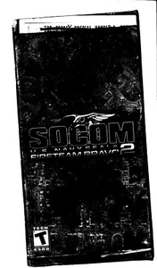 Socom Fireteam Bravo 2 PSP MANUAL ONLY Insert Booklet Authentic - Picture 1 of 1