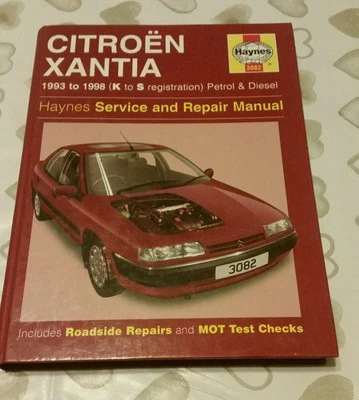 CITROEN XANTIA 93-98 K-S REG PETROL&DIESEL HAYNES WORKSHOP MANUAL 3082 FREE P&P - Image 1 of 4