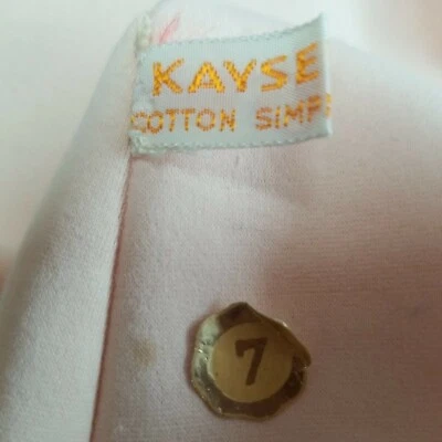 Guantes Kayser Vintage Melocotón Borde Exterior Cosido Cuentas Algodón Italia Talla 7 Foto 1 de 4