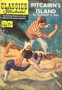 Clásicos ilustrados #109 PITCAIRN'S ISLAND por NORDHOFF & HALL julio 1953 - Imagen 1 de 4