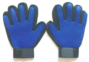New Pet Dog Grooming De-Shedding Hair Removal Gloves Left and Right - Bild 1 von 4
