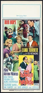 A BACHELOR IN PARADISE MOVIE POSTER 1961 BACHELOR IN PARADISE PLAYBILL POSTER - Picture 1 of 1