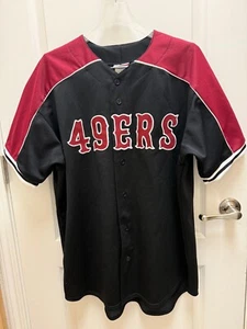 Vintage Black SF 49ers Majestic Throwback Style Jersey Men’s XL NWOT (USA!) - Picture 1 of 6