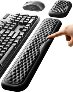 Wrist Rest for Keyboard and Mouse, Computer Ergonomic Wrist Support Pad, Soft Me - Picture 1 of 12