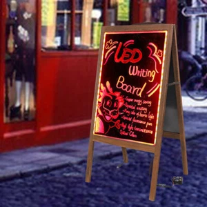 Double-sided LED Chalkboard LED Sign Menu Board for Cafe Bars Restaurants Stores - Picture 1 of 12
