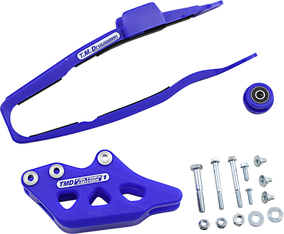 Guía/deslizante de cadena azul TM DesignWorks YZ250F/FX WR250/450F YZ450F/FX YCP-OR7-BU Foto 1 de 1