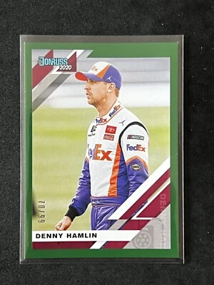 2020 Panini Donruss NASCAR - Denny Hamlin #35 Green /99 - Image 1 of 2