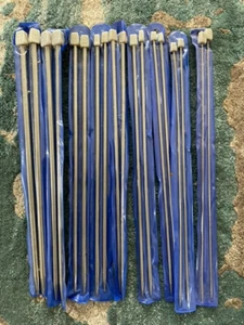 35cm Stainless Steel,Single Point,Straight Knitting Needles - Picture 1 of 1