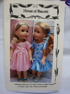 14,5" Gummistiefel Wishers Kleiderschrank Muster, Cape, 3 Kleider, Sandalen - Bild 1 von 9