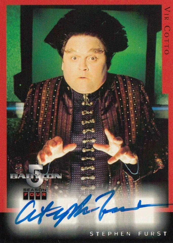 BABYLON 5 SEASON 4 (1998) - A3 STEPHEN FURST (VIR COTTO) AUTOGRAPH CARD - Image 1 of 1