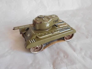 Vintage Tinplate clockwork tank T96 Gama west germany 1960s - Picture 1 of 9
