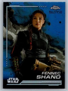Fennec Shand Skywalker refractor azul/150 2024 Topps cromo Star Wars - Imagen 1 de 2