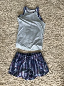 athleta girls Short And Shirt, Size L 12 - Picture 1 of 3
