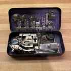ROTARY Sewing Machine Attachments Black Metal Box VINTAGE