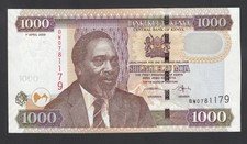 Kenya 1000 Shillings 2006  AU  P. 51,   Banknote, Uncirculated