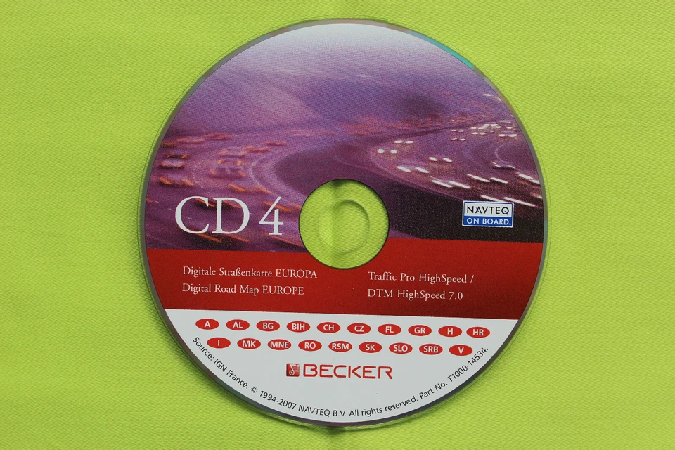 CD NAVIGATION BECKER TRAFFIC PRO DTM HIGHSPEED 7.0 ALPEN ITALIEN OSTEUROPA BMW - Bild 1 von 1