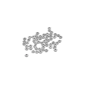 M2 304 metrici esagonali acciaio inox dado esagonale Argentato 50pz - Foto 1 di 3