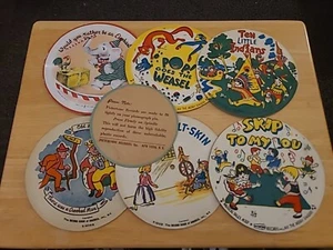 Lot Of 6 1940's Children's Cardboard Record Albums Plus Storage Book - Foto 1 di 8