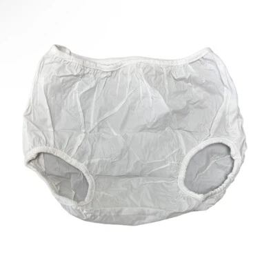 Vintage Plastic Pilchers Sz 1 White NWOT Plastic Pants Nappy Cover - Image 1 of 4