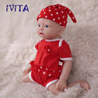 IVITA 15'' Soft Silicone Reborn Baby Girl Vivid Silicone Doll Kids Xmas Gift