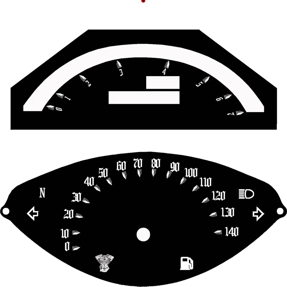 Yamaha Road Star Warrior XV 1700 Plan 2002-2009 KM/H y MPH Foto 1 de 1