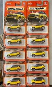 Lote de 10 Matchbox Jeep Avenger AMARILLO 2023 Matchbox #9 - Imagen 1 de 2
