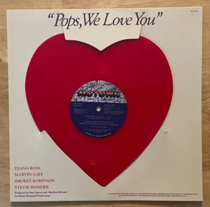 Pops, We Love You 12” Heart-Shaped Red Vinyl Record Motown SEALED - Picture 1 of 2