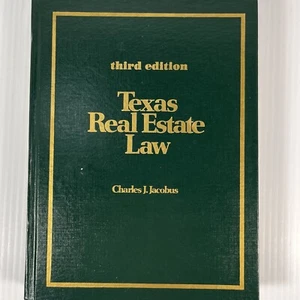 Texas Real Estate Laws Vintage Lehrbuch Jacobus 1983 grün Hardcover - Bild 1 von 12