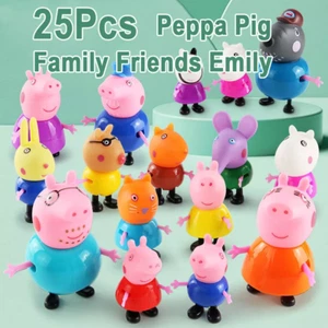 25Pcs Peppa Pig Family Friends Emily Action Figures Toys uk stock - Picture 1 of 4