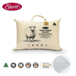 Almohada estándar mezcla de lana en bolsa de tela 47 x 72 + 20 cm por Easyrest - Imagen 1 de 2