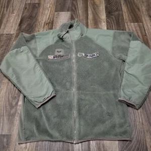 US Military Jacket Mens Medium Long Green Fleece Cold Weather Gen III Polartec - Picture 1 of 13