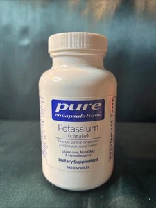 Pure Encapsulations Potassium Citrate 180 Capsules Supports Electrolyte Balance - Picture 1 of 5