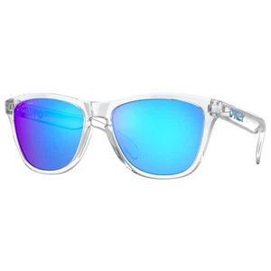 Oakley Frogskins Sunglasses Adult (Clear) Prizm Sapphire Lens - Picture 1 of 12