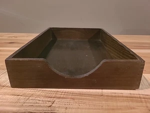 Vintage Hedberg 721 Letter Size Wood In/Out File Desk Tray EUC - Picture 1 of 10