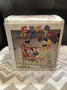 VINTAGE ENESCO BABY MICKEY & CO KINDERBETT COMMOTION DELUXE MULTI ACTION MUSIK mit BOX - Bild 1 von 5