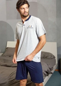 Pigiama uomo corto in cotone Navigare 141312 - Picture 1 of 2